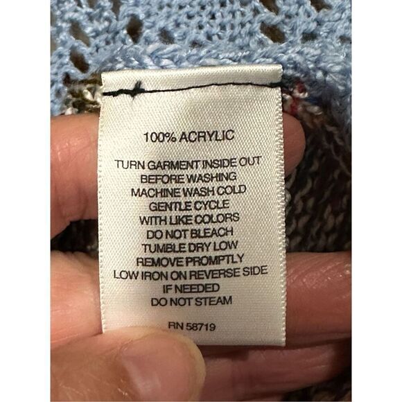 Hannah bohemian sweater vest fringe blue XL - Picture 7 of 7